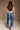 Risen: Piper Mid Rise Crop Cuffed Jeans - full body back view