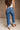 Risen: Piper Mid Rise Crop Cuffed Jeans - back view