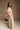 Elle Brown & Cream Striped Midi Dress - full body side view