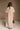 Elle Brown & Cream Striped Midi Dress - full body back view