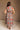 Paulina Printed Zip Front Midi Dress - full body back view