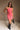 Ginelle Red Denim One-Shoulder Mini Dress - full body front view