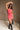 Ginelle Red Denim One-Shoulder Mini Dress - full body view