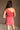 Ginelle Red Denim One-Shoulder Mini Dress - back view