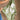 Botanical Green & White Printed Satin Scarf - held by model