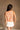Courtney Orange & White Striped Knit Tank - back view