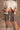 Regan Brown Plaid Tiered Skort - close up front view