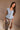 Kellyn Pleated Denim Top - front view