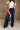 Judy Blue: Taylor Dark Wash Wide Leg Jeans - lower body front view