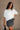 Kayla Off White Oversized Short Sleeve Tee - upper body front view