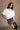 Kayla Off White Oversized Short Sleeve Tee - frontal view