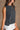 Nikole Washed Black Sleeveless Tank- close up side view