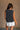 Nikole Washed Black Sleeveless Tank- full back view
