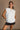 Zoe White Hoodie Sleeveless Tank- front view