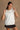 Zoe White Hoodie Sleeveless Tank- top front view