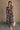 Stella Black Floral Zip-Up Midi Dress- full view