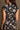 Stella Black Floral Zip-Up Midi Dress- close up back view