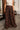 Solana Brown & Taupe Paisley Wide Leg Pants- close up front view