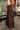 Solana Brown & Taupe Paisley Wide Leg Pants- close up side view