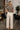 Daphne Ecru Wide Leg Pants- back view