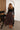 Elyse Black Plaid Maxi Skirt - full body 