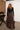 Elyse Black Plaid Maxi Skirt - full body back view