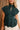 Larissa Green Pleated Keyhole Top - close up front view