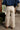 Mabel Cream & Green Stripe Pants - lower back view