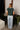 Marlow Hunter Green Stripe Detail Top - full back view