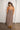 Maxine Brown & Cream Gingham Midi Dress - full body back view