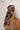 Genevieve Brown & White Printed Satin Scarf - back view