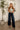 Judy Blue: Taylor Petite Dark Wash Wide Leg Jeans - full body front view