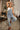 Alice Light Denim Barrel Leg Overalls- full body view