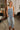 Alice Light Denim Barrel Leg Overalls- full body front view