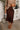 Annalise Brown Satin & Lace Midi Skirt - close up front view