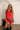 Layla Red Tie Straps Tank- front top view