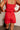 Layla Red Shorts- close up back view