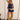 Layla Navy Blue Shorts- full body view