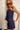 Layla Navy Blue Tie Straps Tank- close up side view