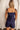 Layla Navy Blue Tie Straps Tank- back view