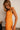 Layla Orange Tie Straps Tank- close up side view