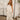 Rosa Ivory Satin Tiered Maxi Dress - full body view