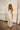 Rosa Ivory Satin Tiered Maxi Dress - full body side