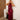 Cambria Wine Floral Halter Maxi Dress - full body front