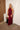 Cambria Wine Floral Halter Maxi Dress - full body