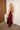Cambria Wine Floral Halter Maxi Dress - full body side view
