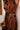 Claire Brown Polka Dot Satin Midi Dress - close up view