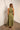 Daisy Olive Polka Dot Midi Dress - full body back view