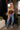 Risen: Farrah Side Stripe Wide Leg Jeans - full body front view