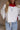 Whitney Grey & Red Trim Sweatshirt - cloes up